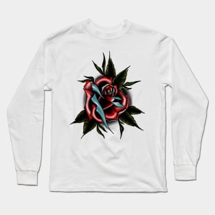Stylised rose Long Sleeve T-Shirt